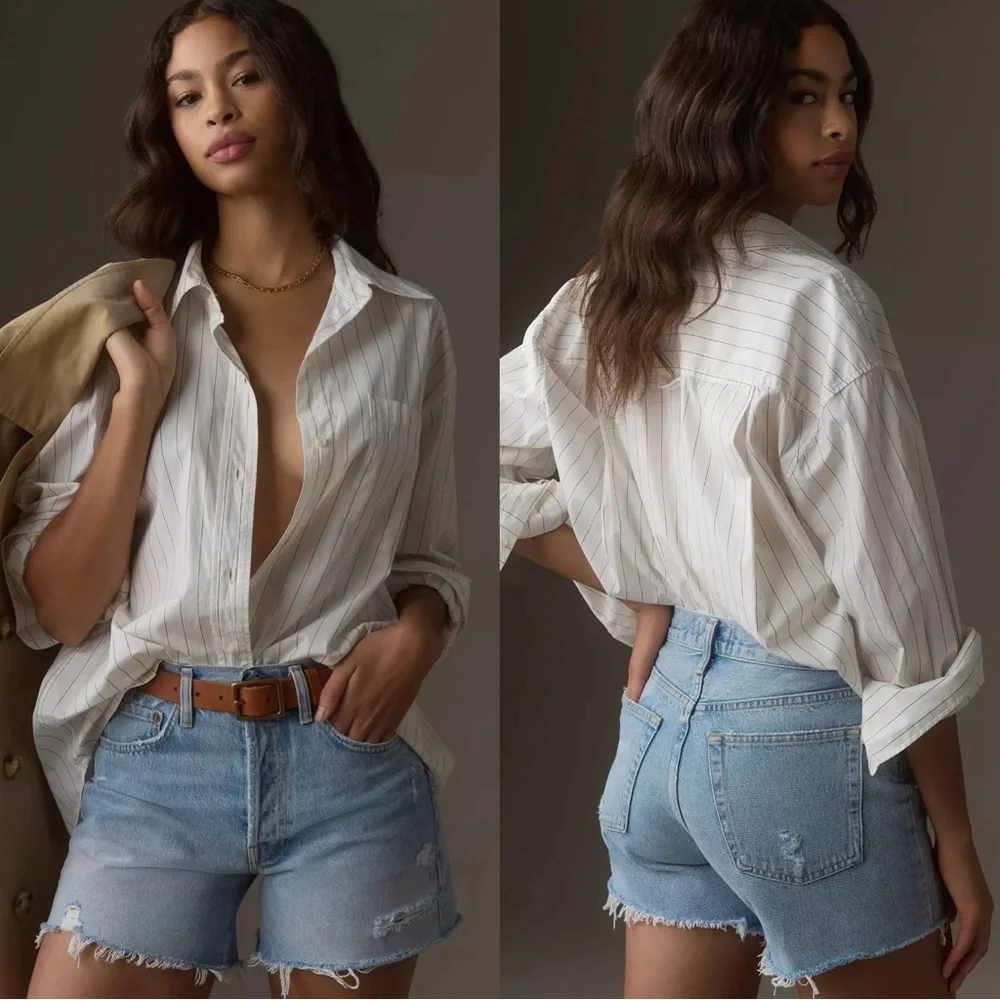 Agolde Parker Long Short In Swap Meet Size 34 - Picture 2 of 14